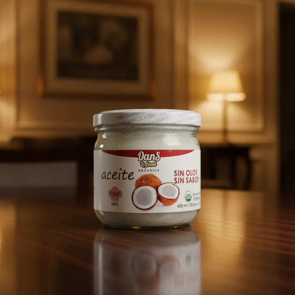 Aceite de coco Orgánico sin olor, sin sabor  450ml
