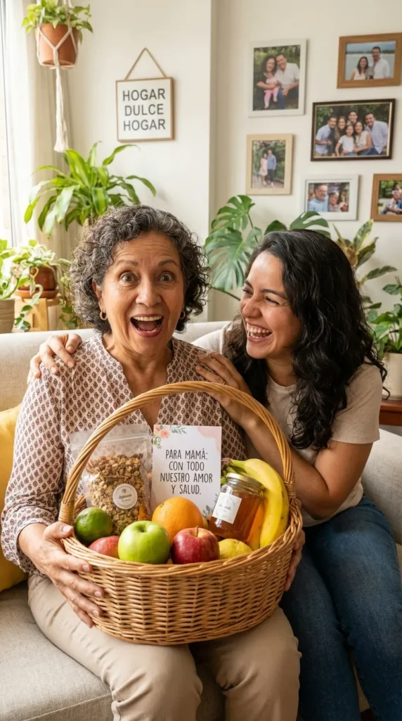 Regalos Que Se Disfrutan  3 Razones Para Elegir Una Ancheta Saludable Para Mamá 2