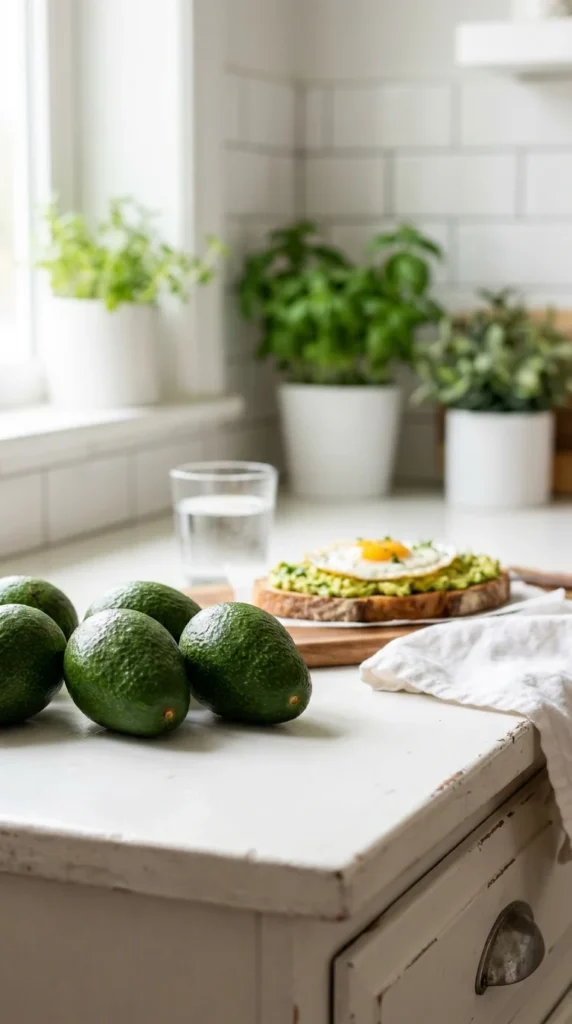 Aguacate Hass Tostada Huevo Desayuno Saludable