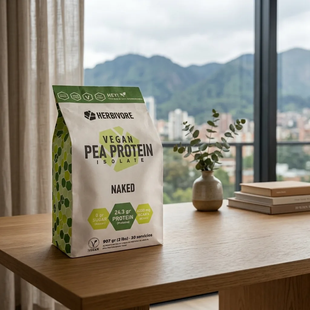 Pea Protein Naked – Proteína de Alverja – Herbivore Colombia 270 g