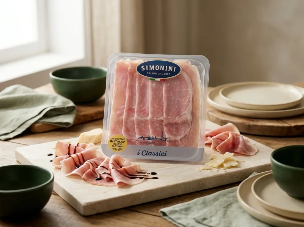 Lonchas de prosciutto italiano Simonini con reducción de vinagre balsámico