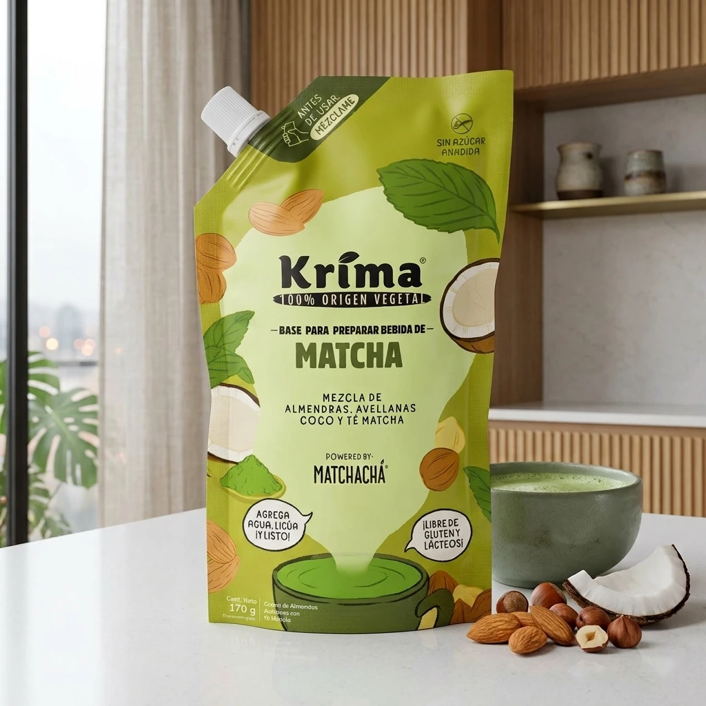 Base de Almendra y Té Matcha Krima 170 gr — Rinde 10 Tazas