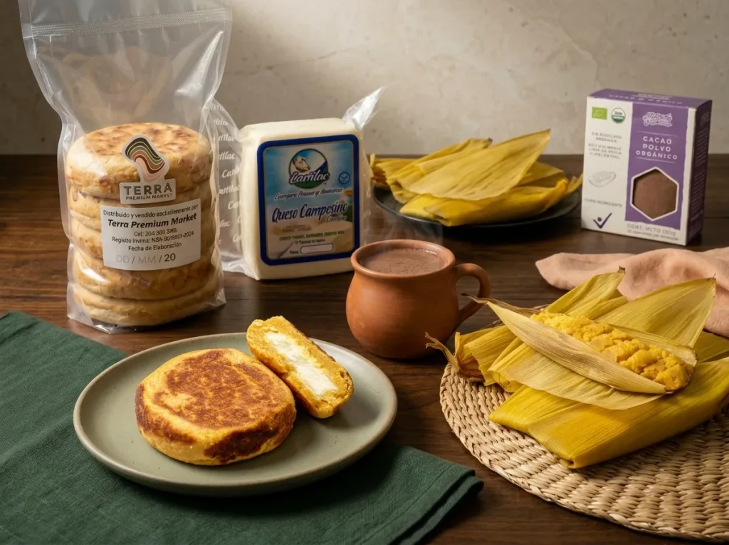 Desayuno Colombiano Con Arepas Boyacenses