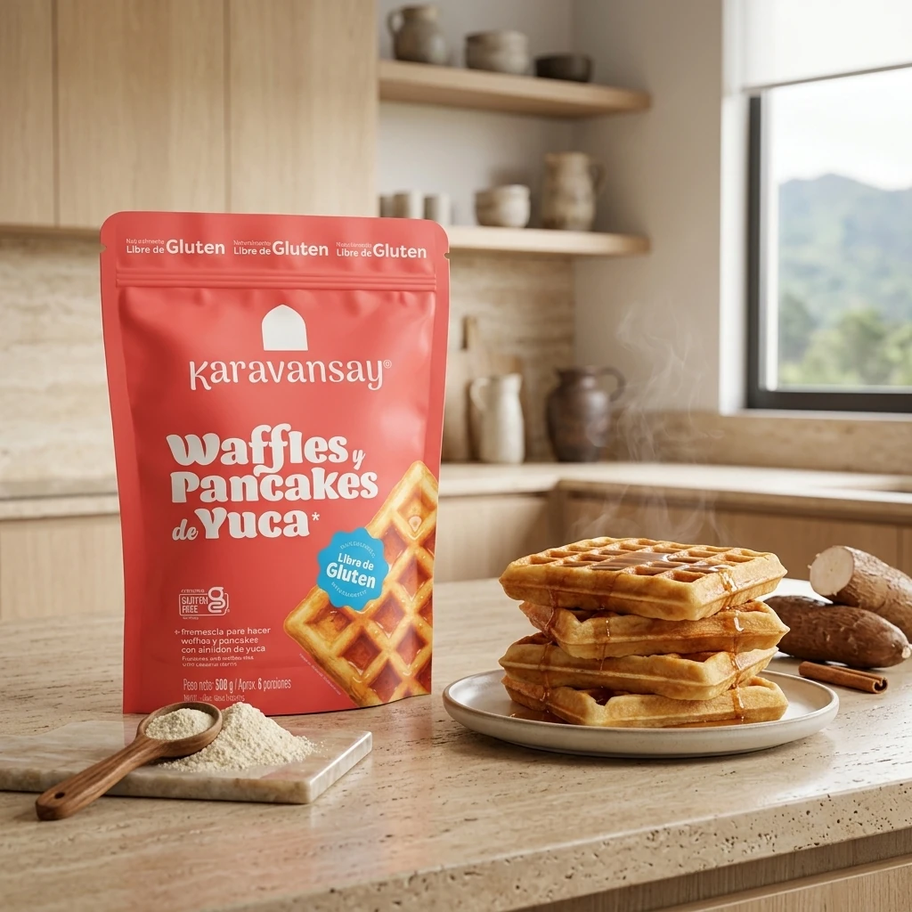 Premezcla para Waffles de Yuca Karavansay 500 gr