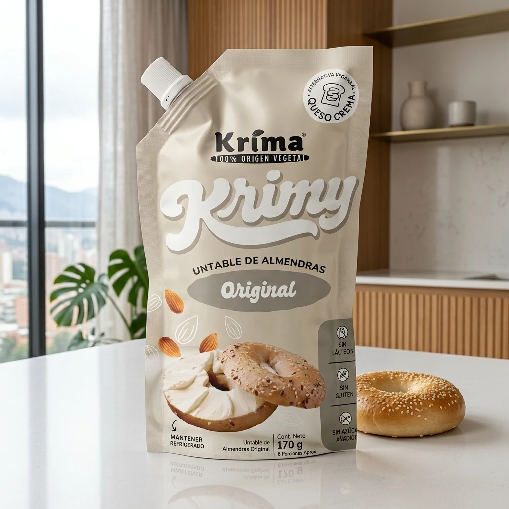 Queso Crema de Almendra Krima Sabor Original 170 gr